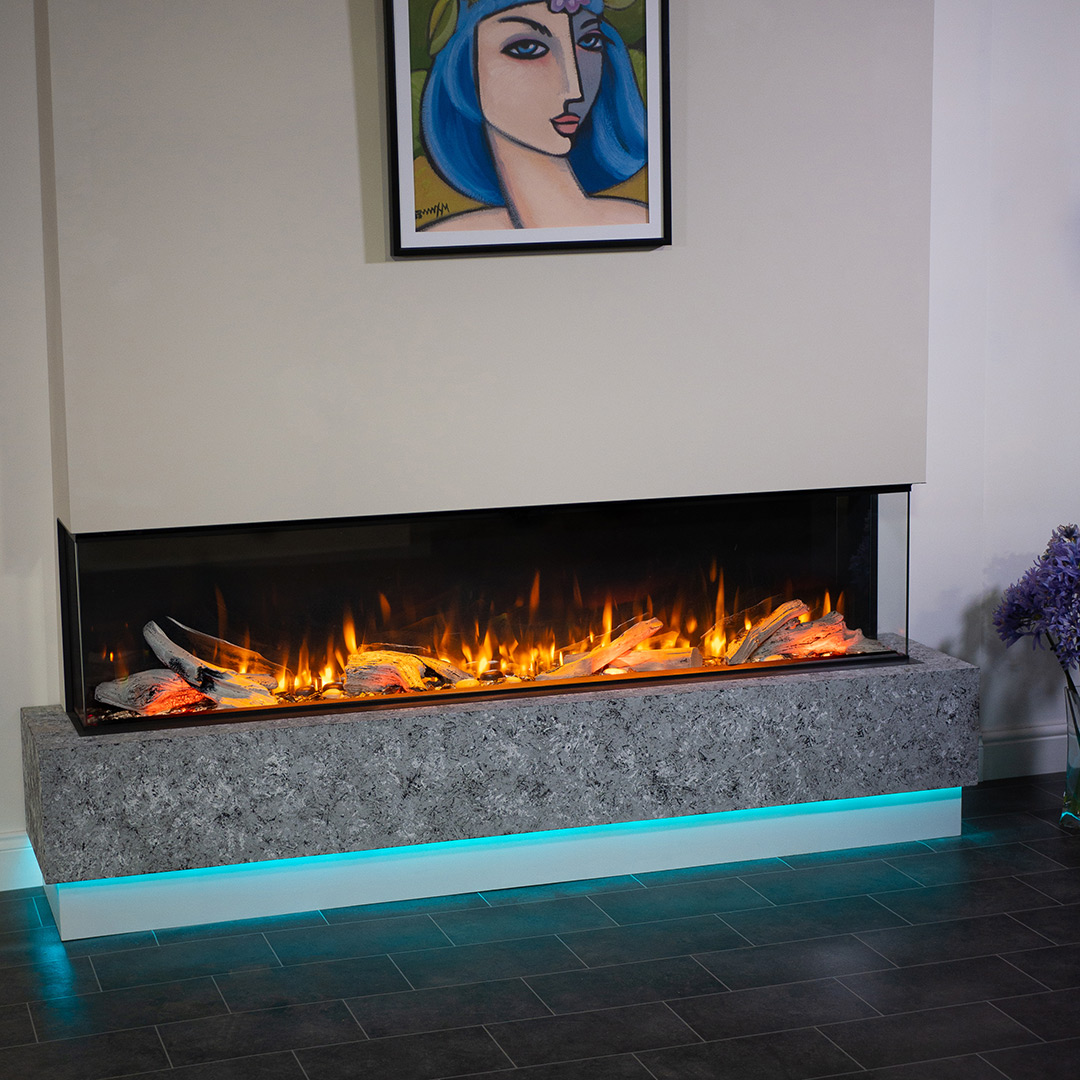 Electric fireplace with LEDs in St Paul MN
