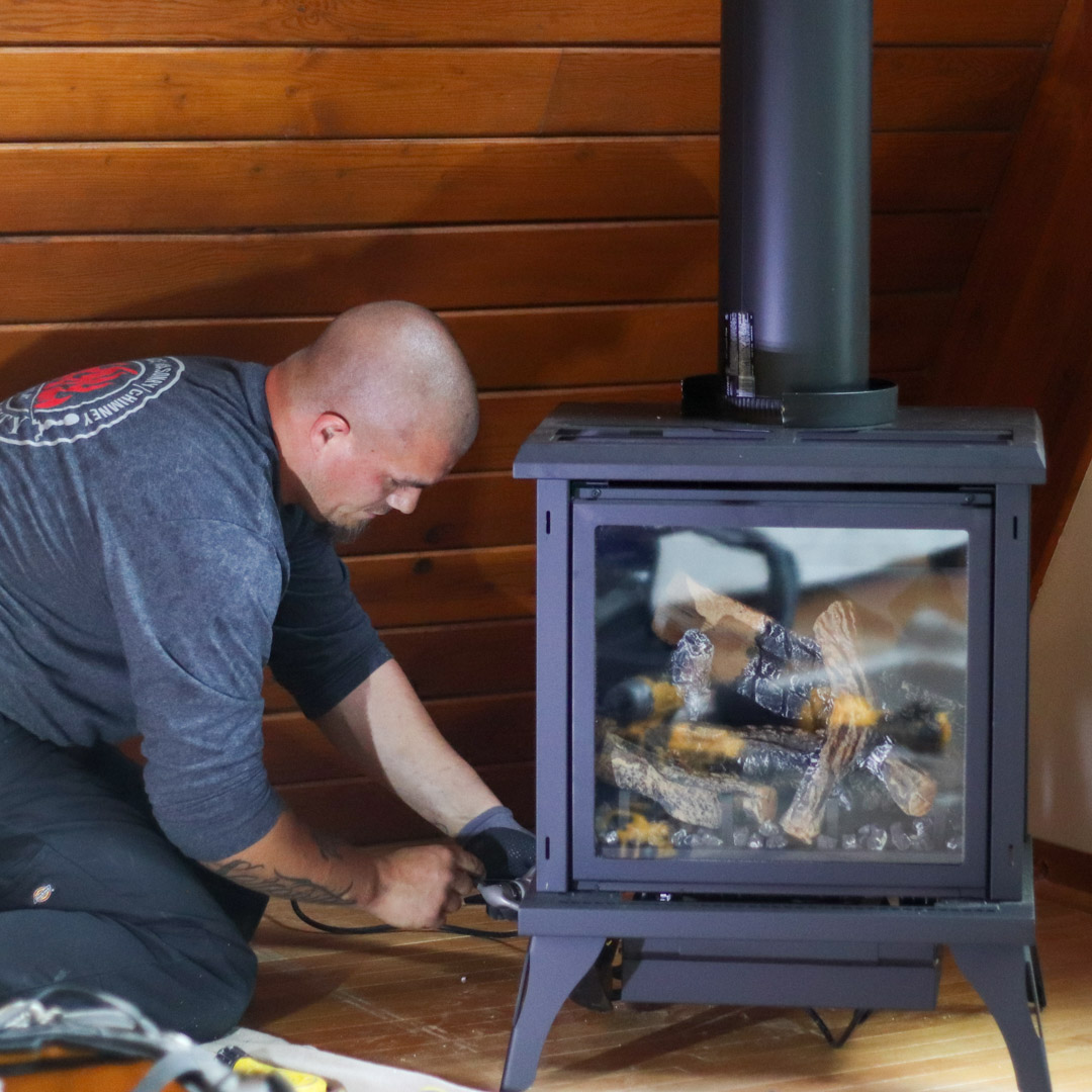 Top quality free standing stove installed in Lakeville MN