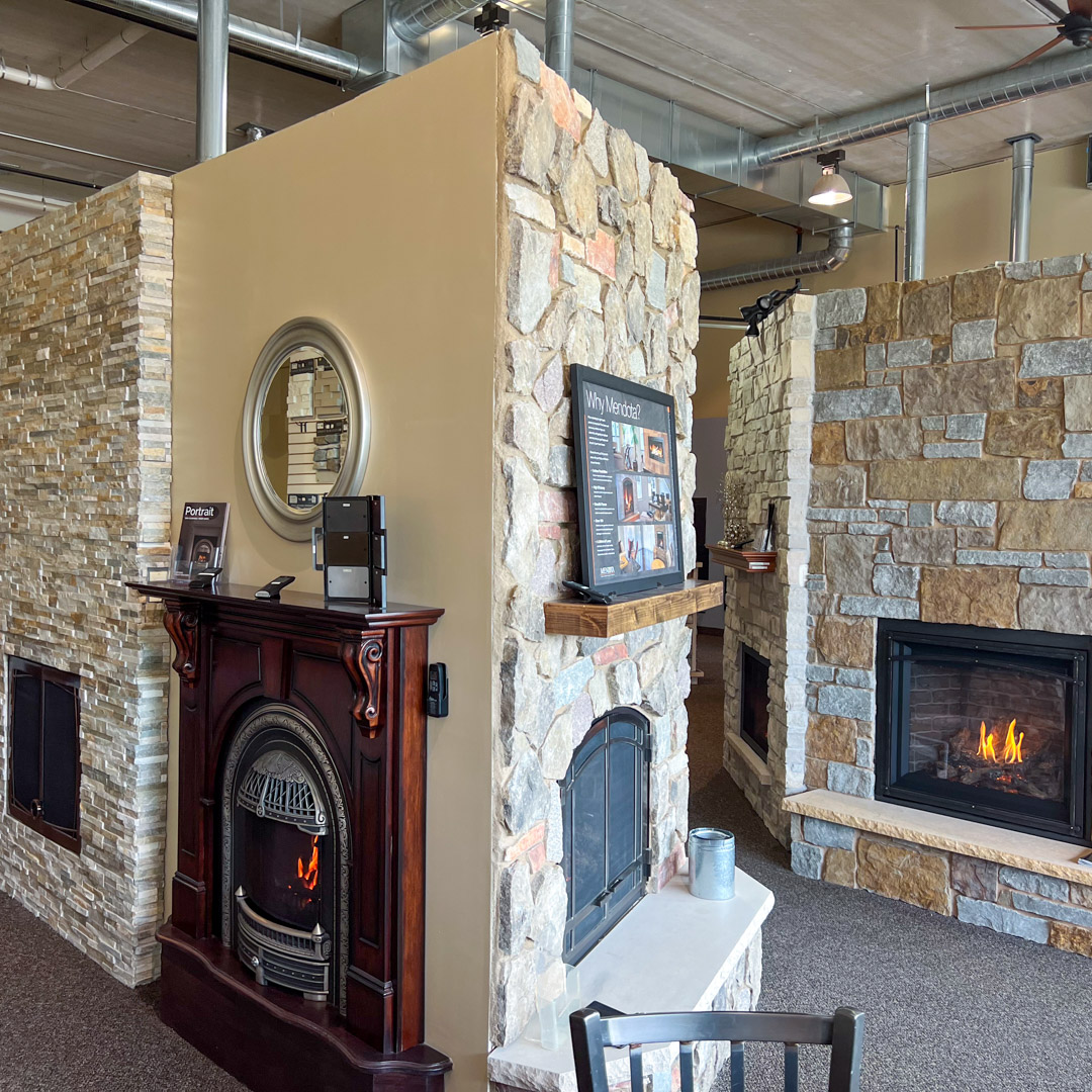 Fireplace store selling new fireplaces, inserts & stoves in Edina MN