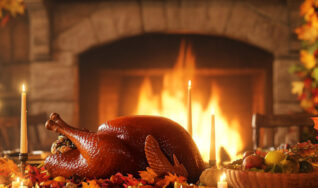 fireplace thanksgiving gatherings in