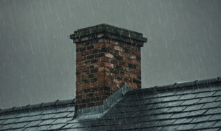 Chimney Storm Damage in Edina, Minnesota.