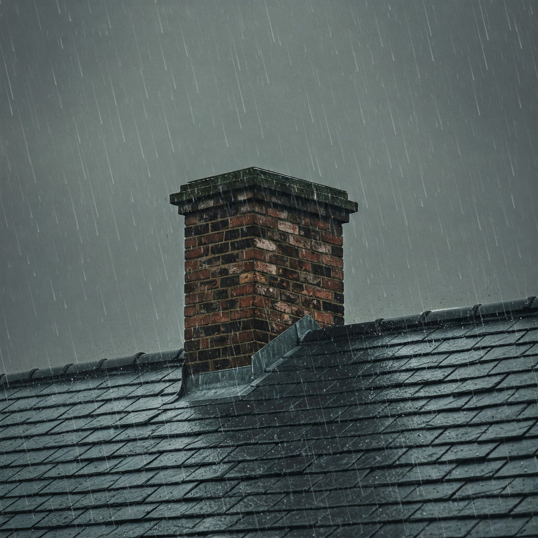 Chimney Storm Damage in Edina, Minnesota. 